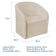 Kit Recamier Curvo Sala De Estar Inglaterra 150cm Lado Direito E 2 Poltronas Orgânica Bouclé Bege