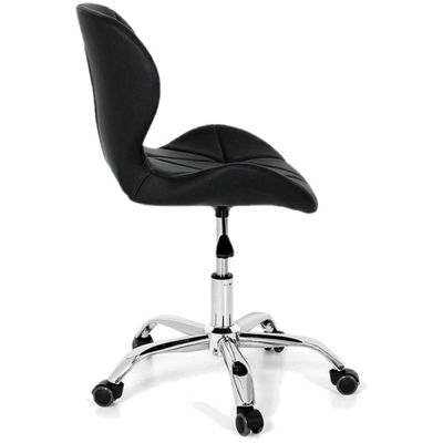 Cadeira Giratória Estofada Slim Office com Regulagem