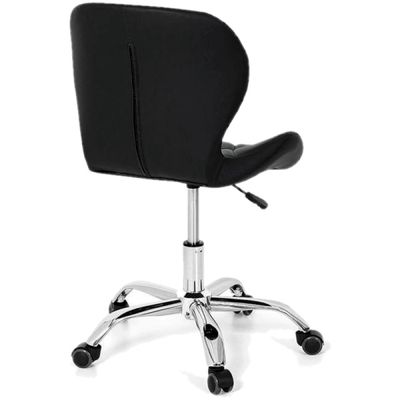 Cadeira Giratória Estofada Slim Office com Regulagem