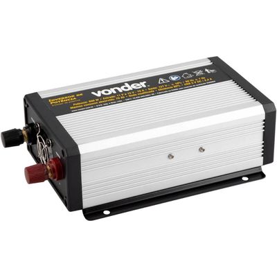 Inversor de Potência Automotivo 600W 12V DC para 127V Vonder Converte CC em CA