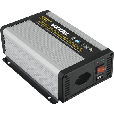 Inversor de Potência Automotivo 600W 12V DC para 127V Vonder Converte CC em CA