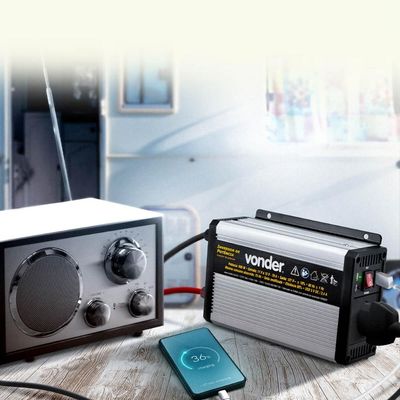 Inversor de Potência Automotivo 600W 12V DC para 127V Vonder Converte CC em CA
