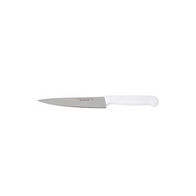 Faca de Cozinha Chef 6" Cortar Picar Fatiar Inox Cabo Branco