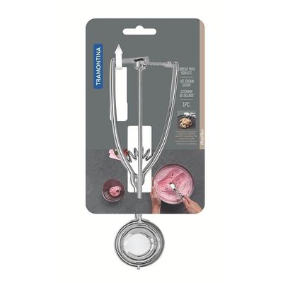 Colher Para Sorvete Tramontina Marffim Em Aço Inox Com Extrator 63809420