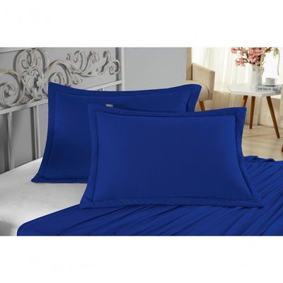Porta Travesseiro Matelado Nobre 2 Peças Malha 100% Algodão - Royal
