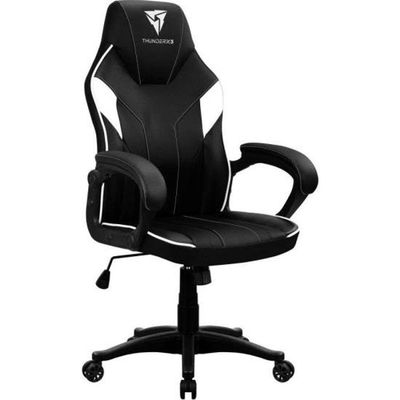 Cadeira Gamer EC1 Thunderx3 em Poliuretano com Tecnologia Air Tech e Balanço Ergonômico Branco