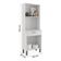 Armário de Cozinha 4 Portas 1 Gaveta MDF 62CM Branco Acabamento Brilhante