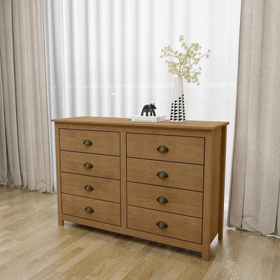 Cômoda 8 Gavetas Topázio Freijó Madeira Pinus - Finestra