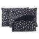 Kit Cobre Leito Colcha Polly Solteiro 2 Peças Malha 100% Algodão Estampa Bolinhas - Preto