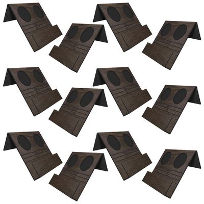 Kit 12 Esteiras Bandejas Com Suporte Para Copos e Controle Para Sofá MDF Tabaco G20 - Gran Belo