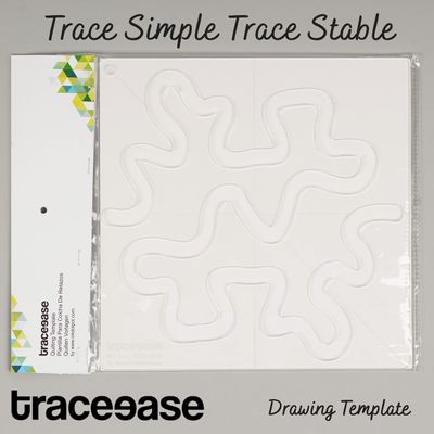 Traceease 1 Peça Molde Meander Stipple para Matelassê/Apliquê 20 x 20 cm Estêncil DIY para Costura, Colcha e Patchwork, 3 mm - IBA Crafts Amarelo