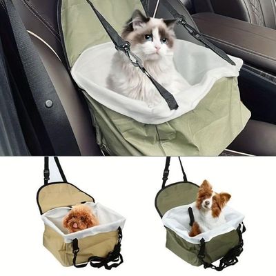 Cadeira Pet Para Carro Assento Automotivo Para Cachorro E Gato Até 12kg Com Alças Ajustáveis