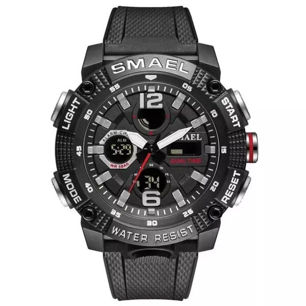 Relógio Esportivo Smael 8930 Analógico-digital á Prova D´ água Preto