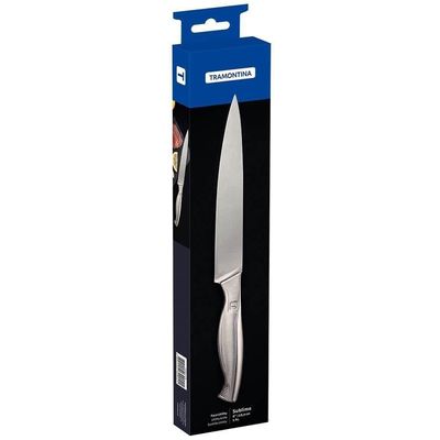 Faca Utility Tramontina Sublime Lamina E Cabo Em Aço Inox 8 Polegadas 24065108