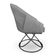 Kit 8 Poltronas Luxo Alana Veludo Grafite Base Luxo Preto - Pallazio