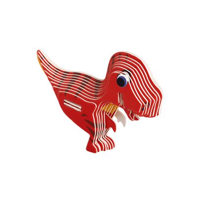 Quebra Cabeça 3D Infantil Dipedu Dino T-Rex 18 Peças - Brw 3007