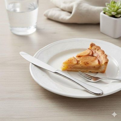 Jogo 12 De Facas De Sobremesa Aço Inox Prata Em Casa Tem 18,5cm
