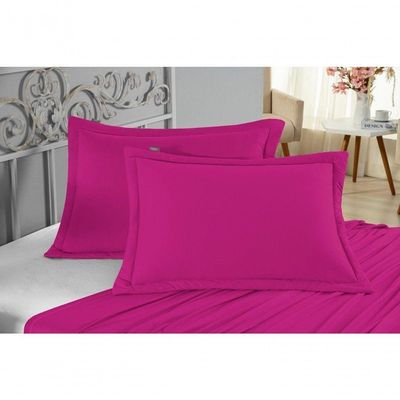 Porta Travesseiro Matelado Nobre 1 Peça Malha 100% Algodão - Pink