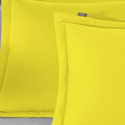 Porta Travesseiro Matelado Nobre 1 Peça Malha 100% Algodão - Amarelo