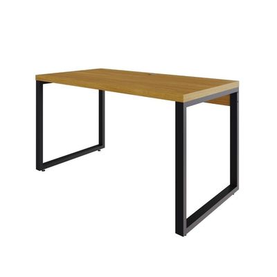 Mesa Operacional 135x70x75cm Yon - Acácia Mel-est.preta Acácia Mel-est.preta