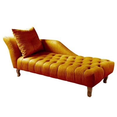 Divã Chesterfield Anna Recamier 160Cm Via Veludo Cobre Lado Esquerdo