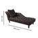 Divã Chesterfield Anna Recamier 160Cm Via Veludo Cobre Lado Esquerdo
