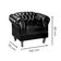 Kit 03 Peças Namoradeira E Poltronas Chesterfield Duque Via Courano Preto