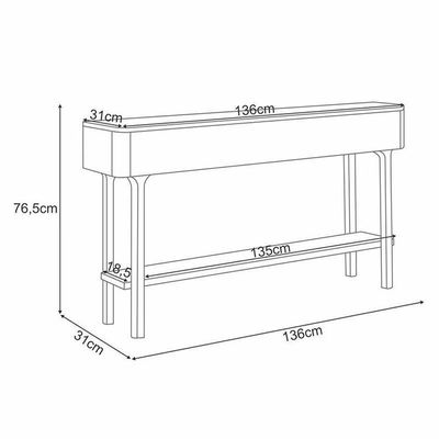 Home Suspenso Zenith Off White Cinamomo Com Mesa De Centro Liz E Aparador Fiero Off White - Hb Móveis