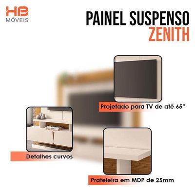 Home Suspenso Zenith Off White Cinamomo Com Mesa De Centro Liz E Aparador Fiero Off White - Hb Móveis