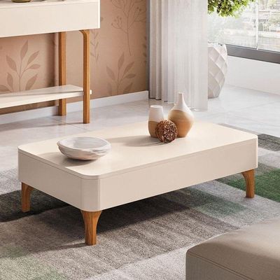 Mesa De Centro Liz Off White - Hb Móveis