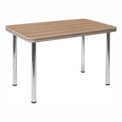 Mesa Estrutura Cromada Mc4020-tp805 Tampo 1200x750x45mm Mel