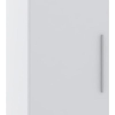 Guarda Roupa Modulado Sapateira 50cm 1 Porta Taiga Branco L01 - Mpozenato