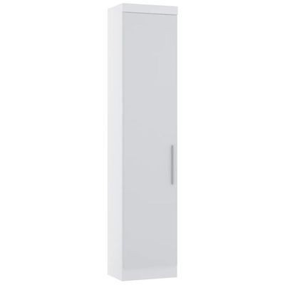 Guarda Roupa Modulado Sapateira 50cm 1 Porta Taiga Branco L01 - Mpozenato