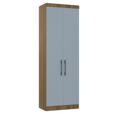 Guarda Roupa Modulado 79cm Com 2 Portas Delphi Avelã/grey L01 - Mpozenato