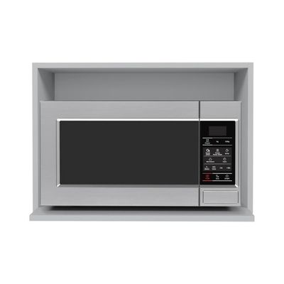Suporte Microondas E Forno Elétrico Aéreo 60cm Itália Cinza Claro - Lumil