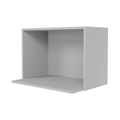 Suporte Microondas E Forno Elétrico Aéreo 60cm Itália Cinza Claro - Lumil