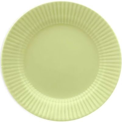 Prato Raso Biona 24CM 100% Cerâmica Liso Sólido para Refeições Diárias Verde
