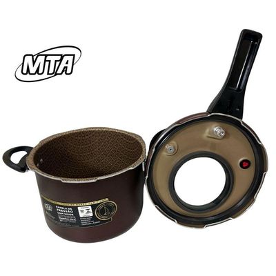 Panela de Pressão 6603 Fechamento Externo Alumínio 4,5L Marrom