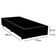 Cama Box Solteiro Sintético Mega Cama Preto 88x188x42cm