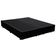 Cama Box Queen Bipartido Sintético Mega Cama Preto 158x198x42cm