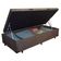 Cama Box Baú Solteiro Suede Mega Cama Marrom 88x188x45cm