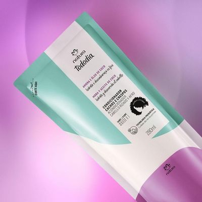Refil Condicionador Cachos E Crespos Tododia Amora E óleo De Coco 280 Ml