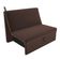 Sofá Cama 2 Lugares Ivan Suede Marrom