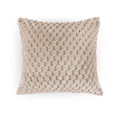 Kit 02 Capas De Almofadas Marshmallow 45cm X 45cm 100% Poliéster - Baunilha