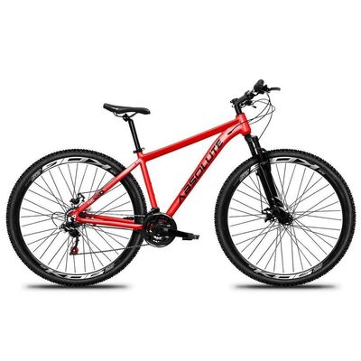 Bicicleta Aro 29 Absolute Nero 5 Alumínio Freio A Disco 21v Garfo Suspensão Mountain Bike vermelho 19