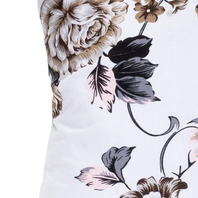Almofada Decorativa Com Refil Desire Percal 200 Fios 100% Algodão - Estampa Samara Branco