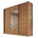 Guarda Roupa Casal Com Espelho 3 Portas 8 Gavetas - Arezzo Plus-cumaru - Móveis Horizonte