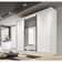 Guarda Roupa Casal Com 1 Porta Espelhada 8 Gavetas - Diamond-branco - Móveis Horizonte