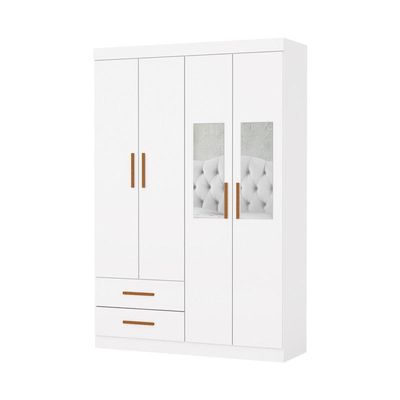 Guarda Roupa 4 Portas 2 Espelhos Centrais Allure -grand Line
