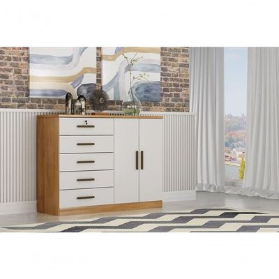 Cômoda Para Quarto Com Sapateira 5 Gav - Seul Horizonte